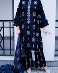 Saaya – 3 Piece Embroidered Cotton Suit