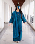 Elara – 3 Piece Embroidered Cotton Suit