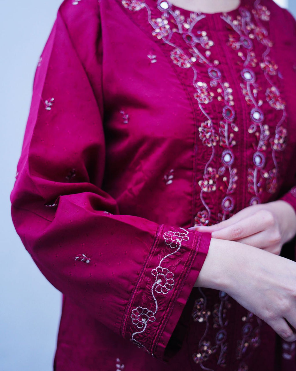 Mehr – 3 Piece Embroidered Cotton Suit